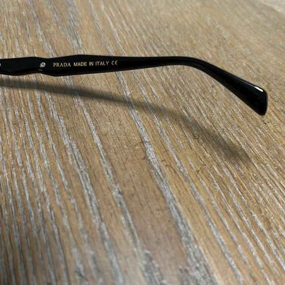 Prada Gold and Black Round Sunglasses - Picture 7 of 7